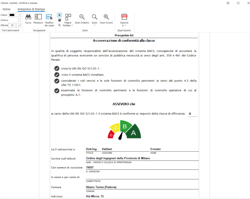 Calcolo energetico e sistemi di Building Automation (BACS)